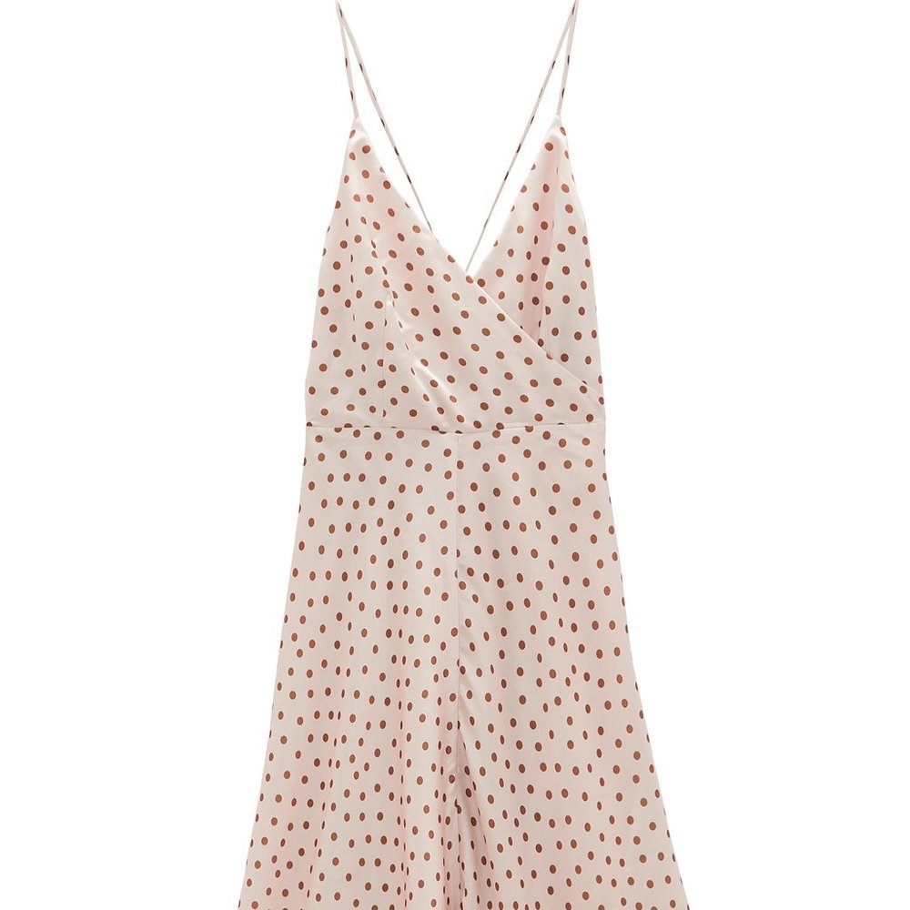 NWT ZARA Polka Dot Dress TRF